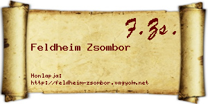 Feldheim Zsombor névjegykártya